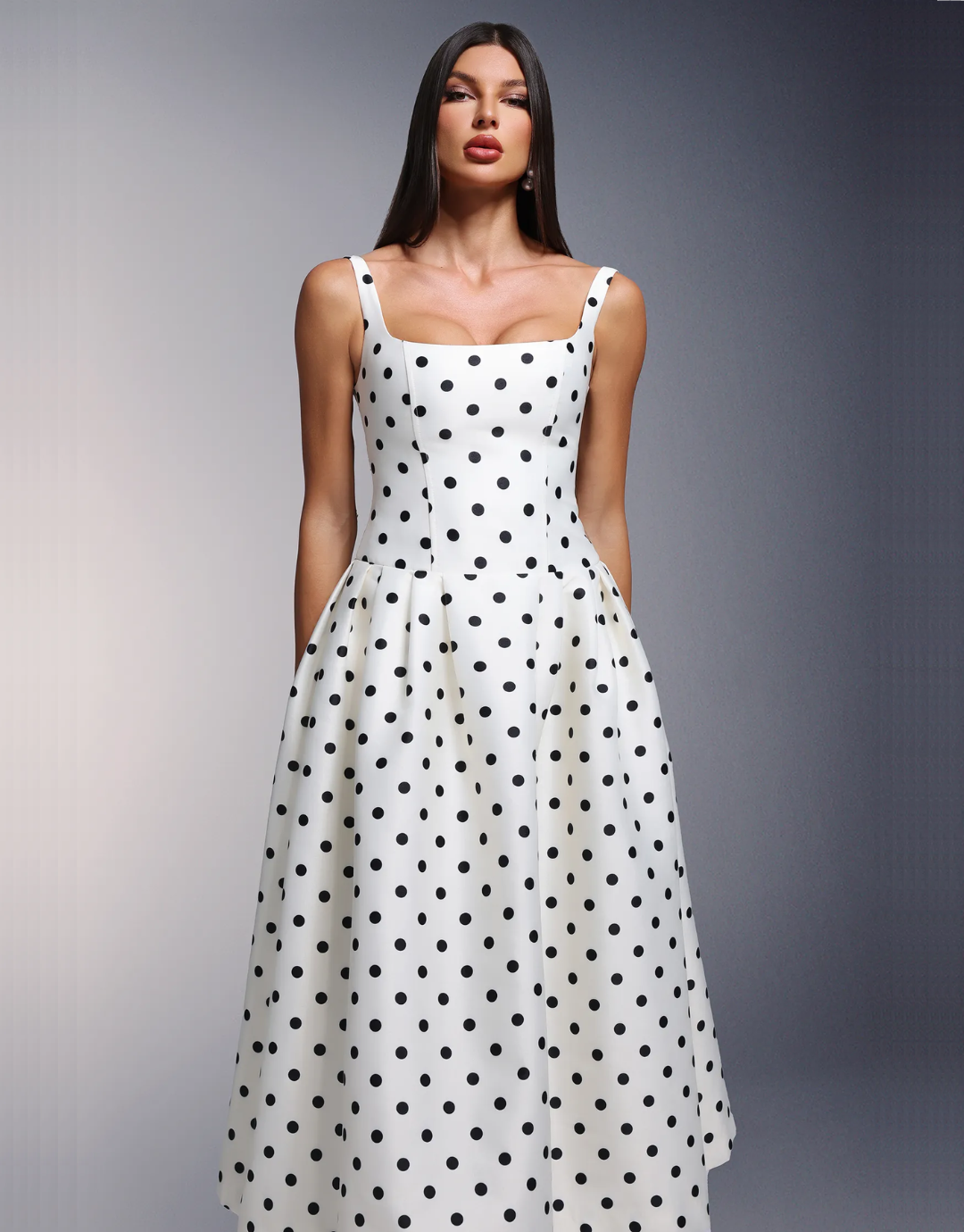 Luna Dots Maxi ou The Dot Dress