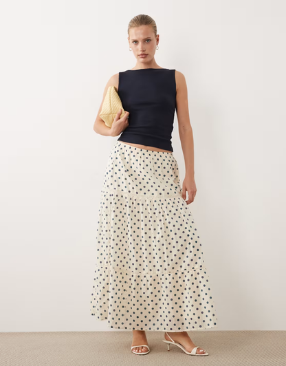 Tiered Maxi Skirt