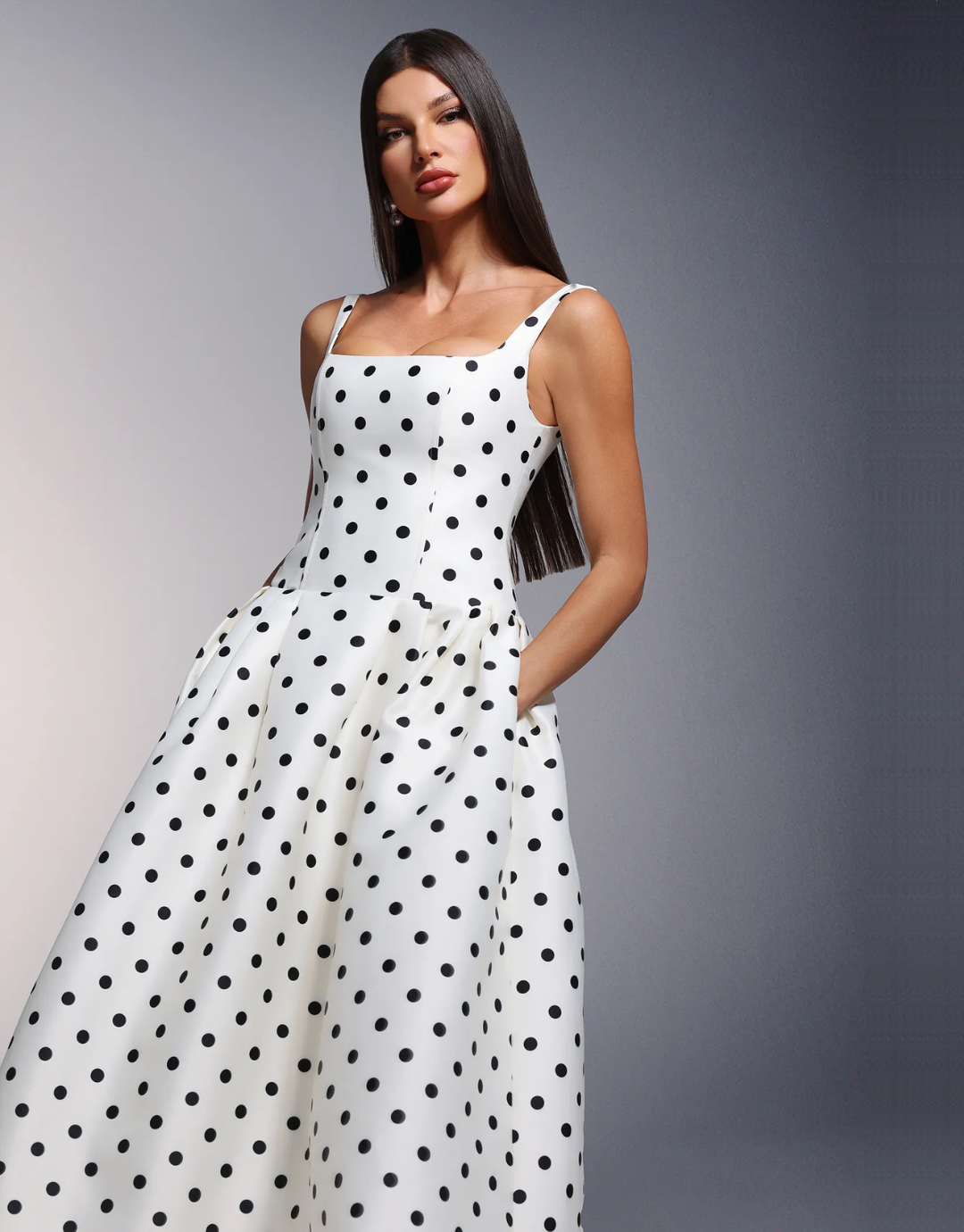 Luna Dots Maxi ou The Dot Dress