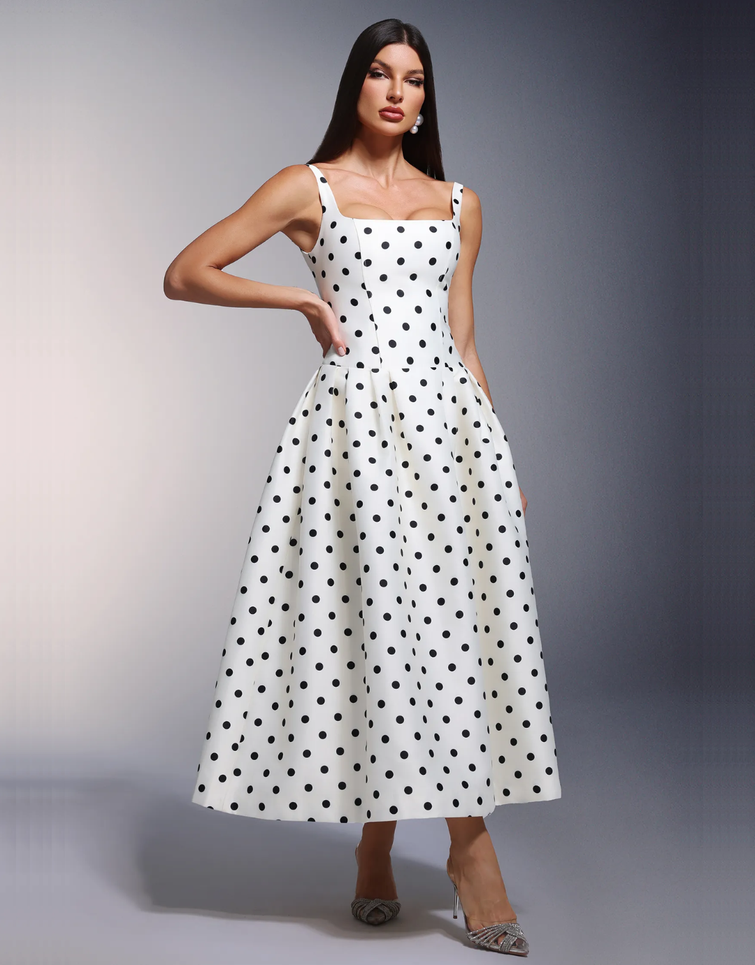 Luna Dots Maxi ou The Dot Dress